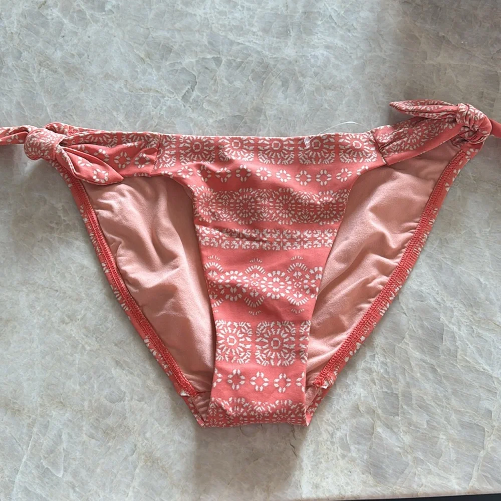 Robin‎ Piccone Isla Tie Side Bikini Bottoms in Terracotta SZ Small NWOT